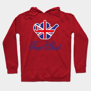 Tea Shirt British teapot Union Jack UK tea pun Hoodie